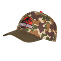 Green-Brown-Red - Side - Jurassic Park Camo Logo Baseball Cap