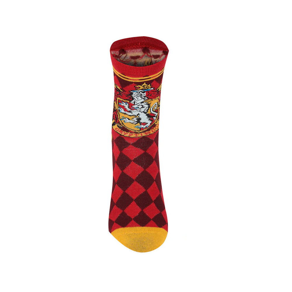 Red-Yellow - Side - Harry Potter Unisex Adult Gryffindor House Socks