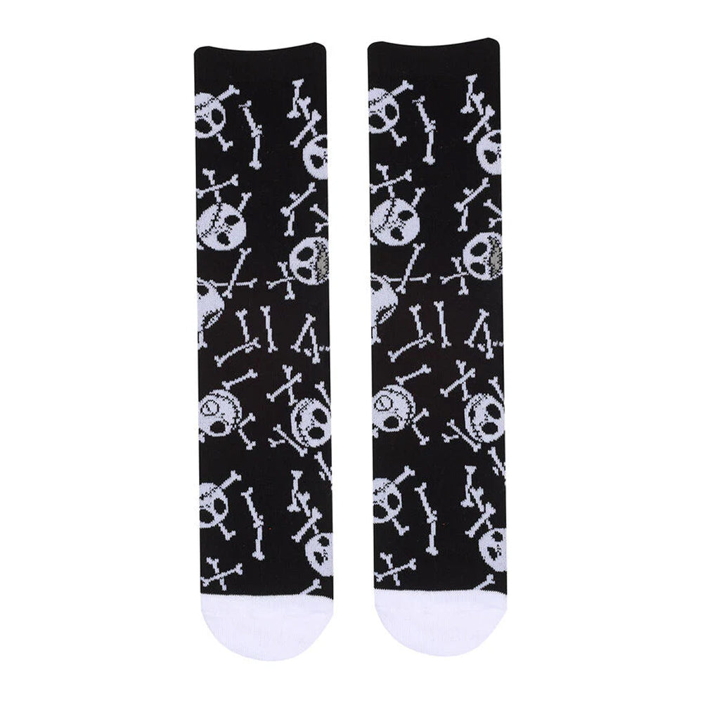 Black - Front - Nightmare Before Christmas Unisex Adult Bones Socks