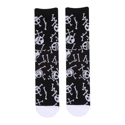 Black - Front - Nightmare Before Christmas Unisex Adult Bones Socks