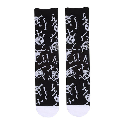 Black - Front - Nightmare Before Christmas Unisex Adult Bones Socks