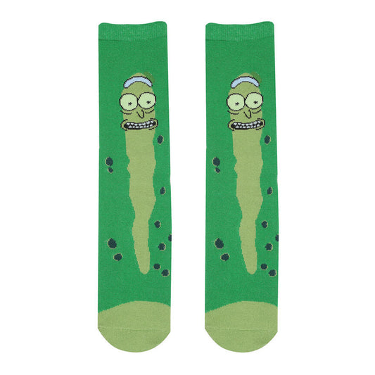 Green - Front - Rick And Morty Unisex Adult Pickle Rick Socks