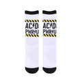 White-Black-Yellow - Back - ACDC Unisex Adult Power Up Socks (Pack of 2)