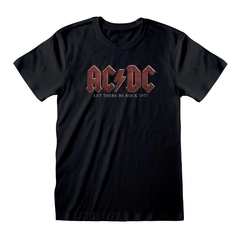 Black - Front - AC-DC Unisex Adult Let There Be Rock T-Shirt
