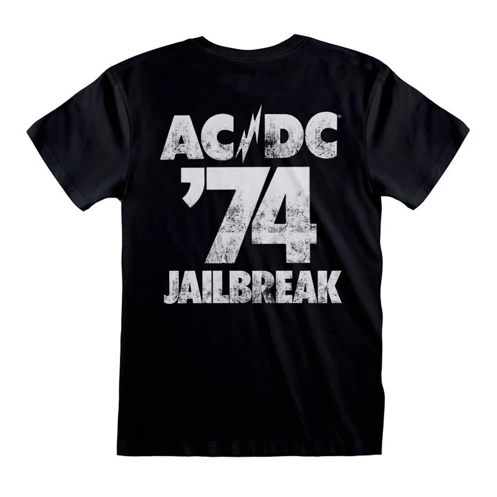 Black - Back - AC-DC Unisex Adult Jailbreak T-Shirt