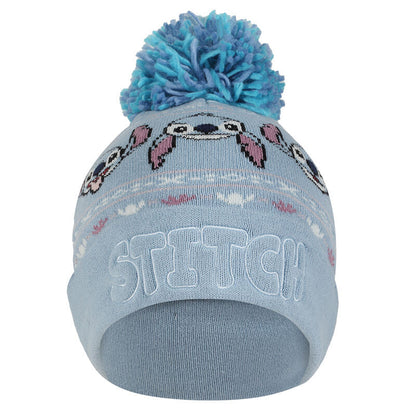 Blue - Side - Lilo & Stitch Pom Pom Skiing Beanie