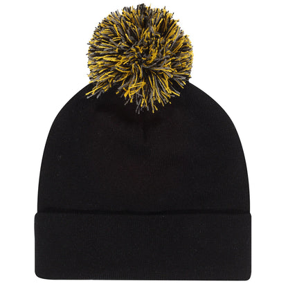 Black - Back - Wall-E Unisex Adult Face Pom Pom Beanie