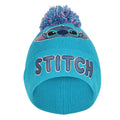 Blue - Front - Lilo & Stitch Unisex Adult Face Embroidered Beanie