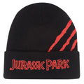 Black - Front - Jurassic Park Unisex Adult Scar Beanie