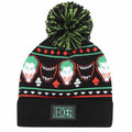 Black - Front - Batman Unisex Adult The Joker Pom Pom Skiing Beanie