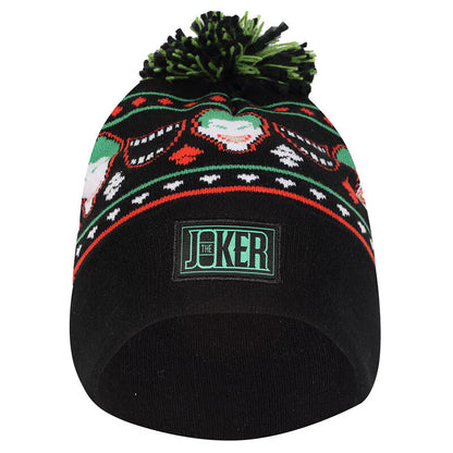 Black - Back - Batman Unisex Adult The Joker Pom Pom Skiing Beanie