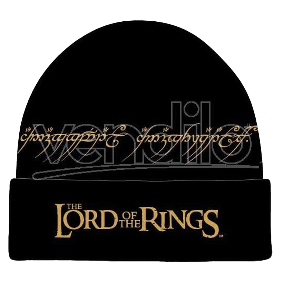 Black - Front - The Lord Of The Rings Unisex Adult One Ring Beanie