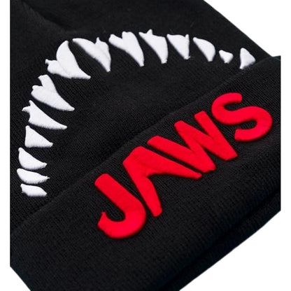 Black - Side - Jaws Unisex Adult Fin Acrylic 3D Beanie
