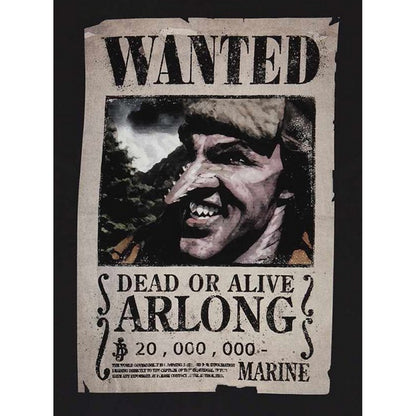 Black - Back - One Piece Unisex Adult Arlong Wanted Poster T-Shirt