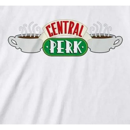 White - Back - Friends Unisex Adult Central Perk T-Shirt