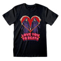 Black - Front - Steven Rhodes Unisex Adult Love You To Death T-Shirt