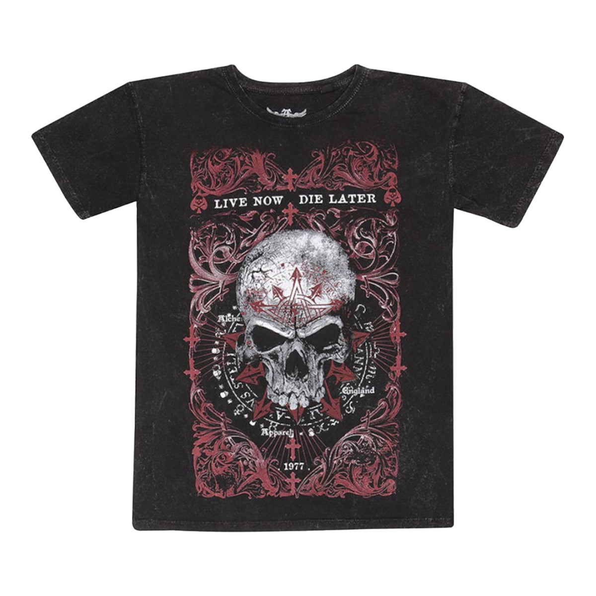 Black - Front - Alchemy Mens Demons Birth T-Shirt