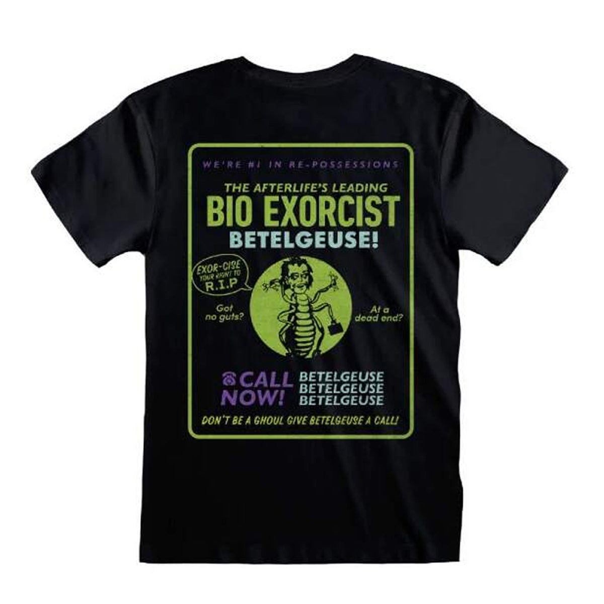 Black - Back - Beetlejuice Beetlejuice Unisex Adult Back Print T-Shirt