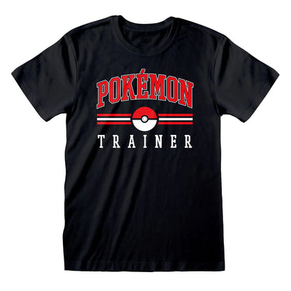 Black - Front - Pokemon Womens-Ladies Trainer Fitted T-Shirt
