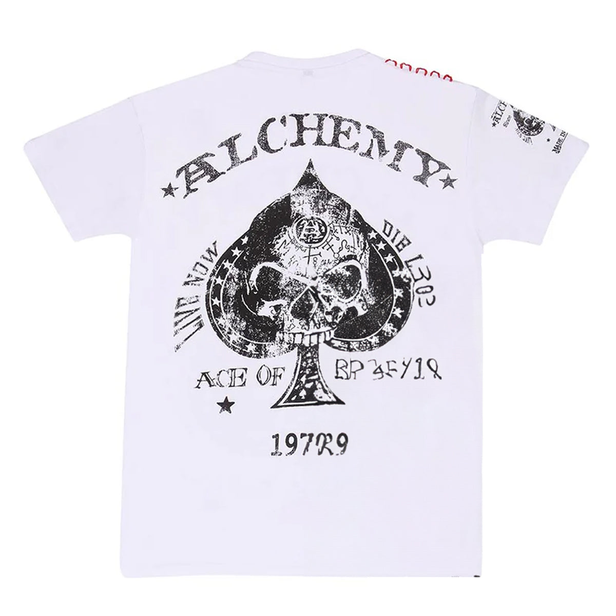 White - Back - Alchemy Mens Read Em And Weep T-Shirt