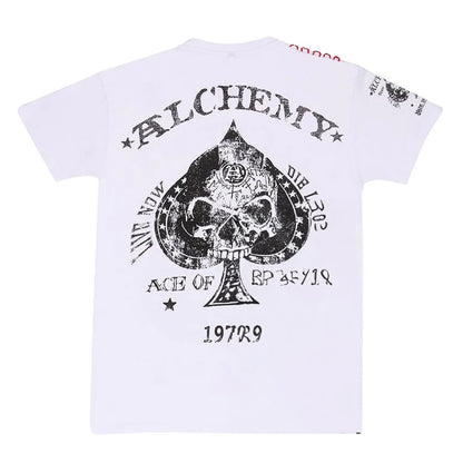White - Back - Alchemy Mens Read Em And Weep T-Shirt