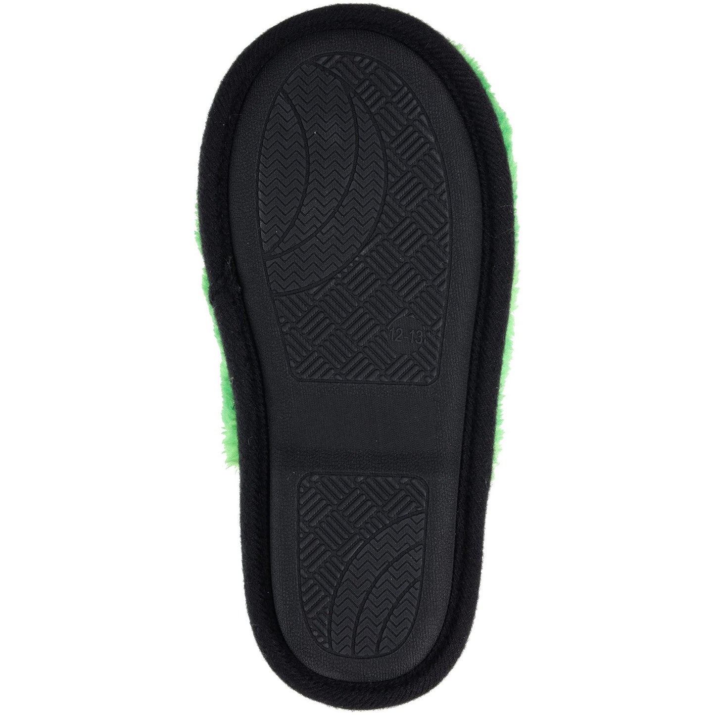 Green - Side - Minecraft Unisex Adult Creeper Slippers