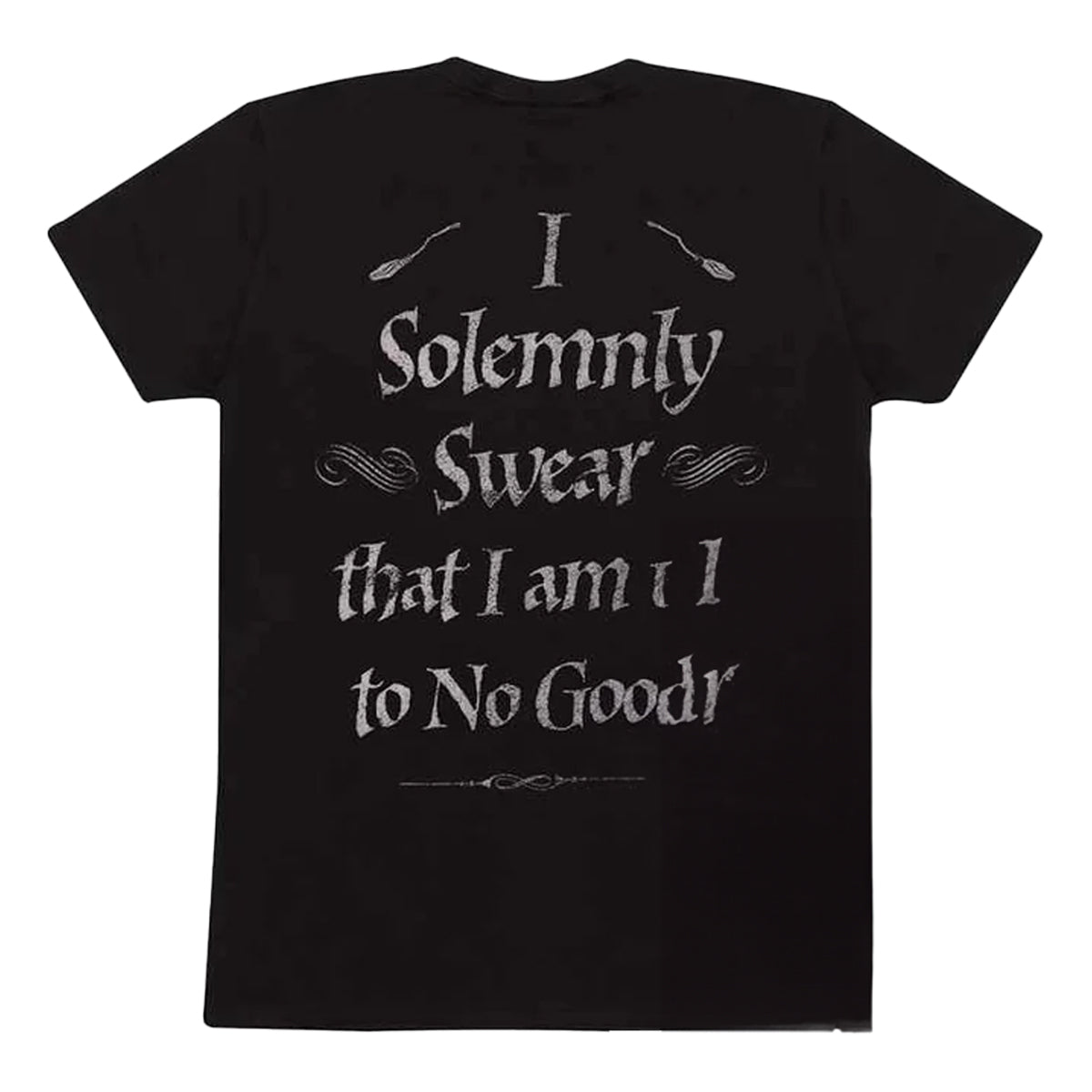 Black - Back - Harry Potter Unisex Adult Mischief Managed T-Shirt