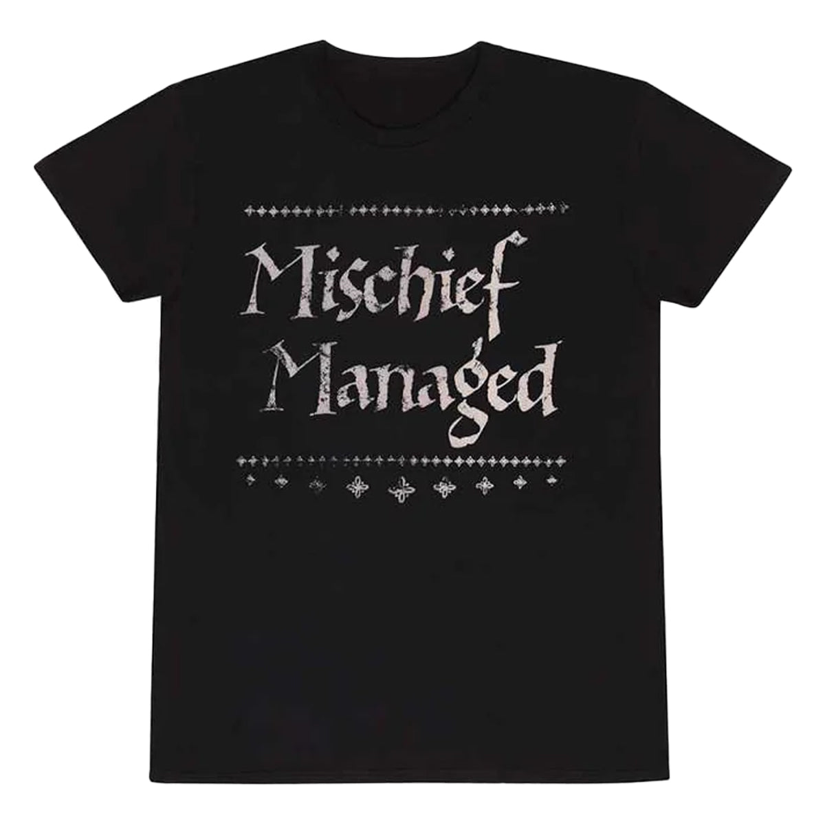 Black - Front - Harry Potter Unisex Adult Mischief Managed T-Shirt