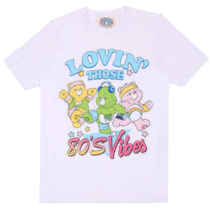 White - Front - Care Bears Unisex Adult Lovin´ Those 80s Vibes T-Shirt