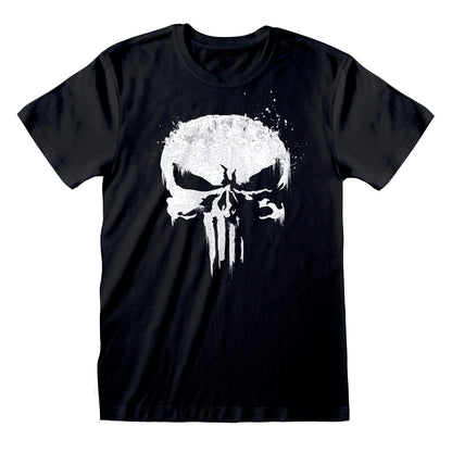 Black - Front - The Punisher Unisex Adult Logo T-Shirt