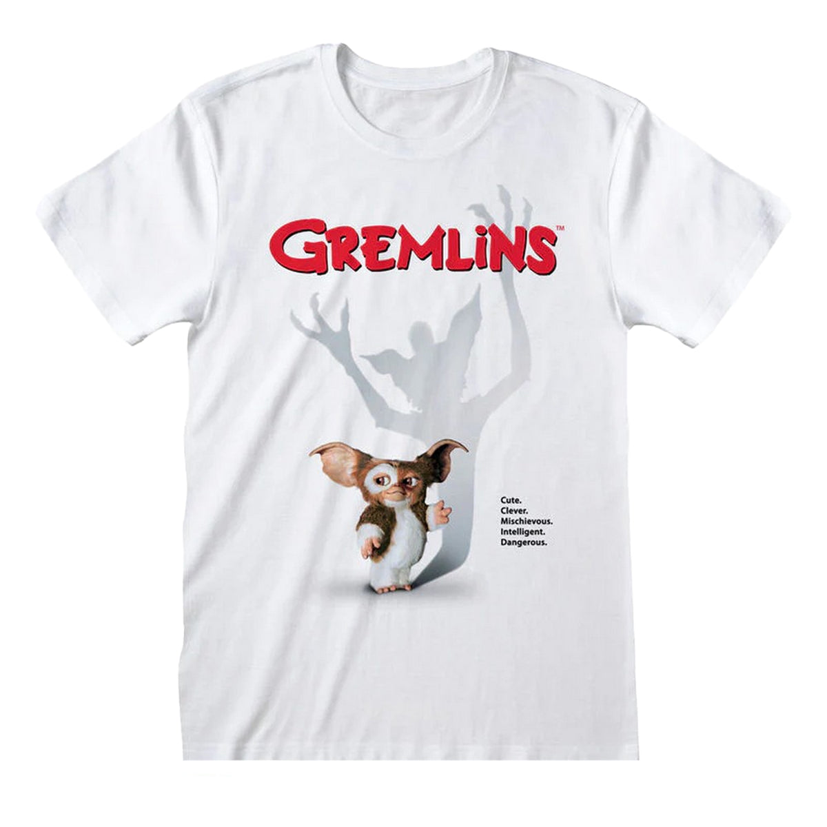 White - Front - Gremlins Unisex Adult Gremlin Poster T-Shirt