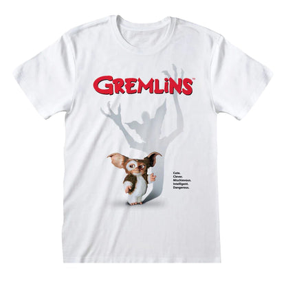 White - Front - Gremlins Unisex Adult Gremlin Poster T-Shirt