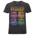 Black - Front - Care Bears Unisex Adult Hugs Washed T-Shirt