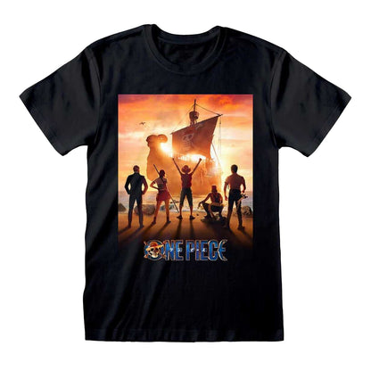 Black - Front - One Piece Unisex Adult Key Art T-Shirt