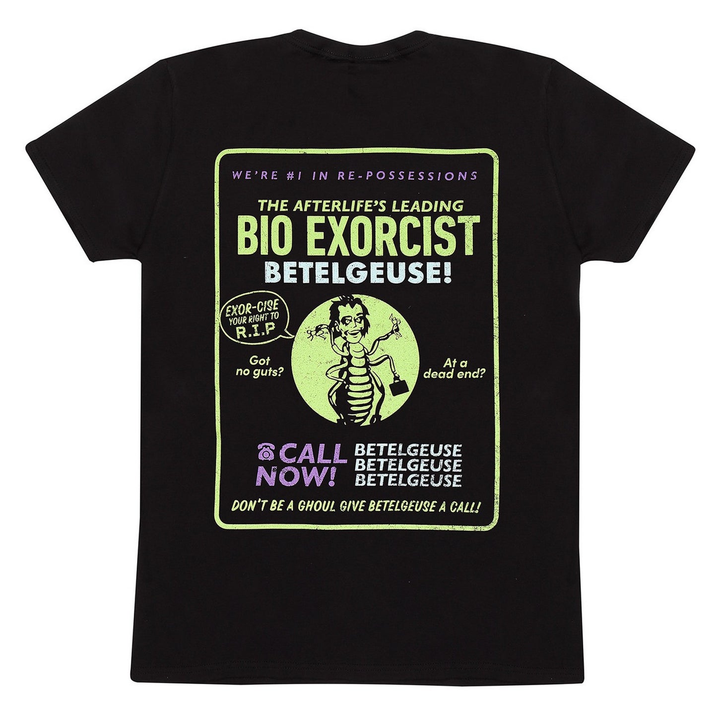 Black - Back - Beetlejuice Beetlejuice Unisex Adult Bio Exorcist Hoodie
