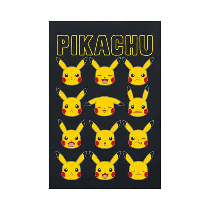 Black - Side - Pokemon Childrens-Kids Pikachu T-Shirt