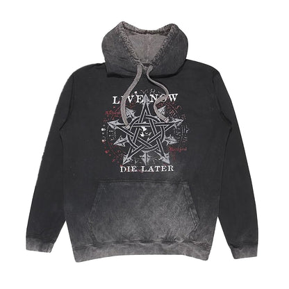 Black - Front - Alchemy Mens Birth Of A Demon Hoodie