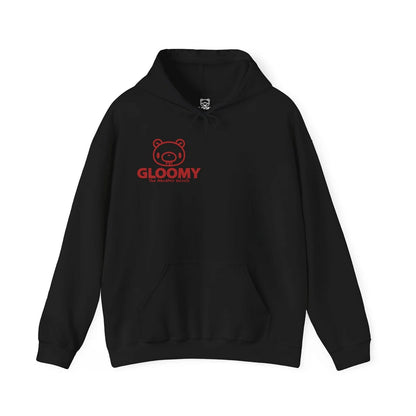 Black - Front - Gloomy Bear Unisex Adult Painted Skeleton Hoodie