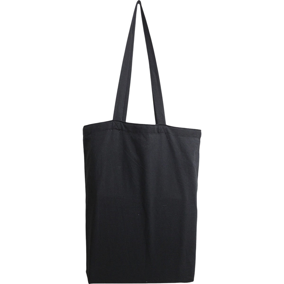Black - Front - Spiral Direct Bag 4 Life Canvas Long Handle 2.5L Tote Bag