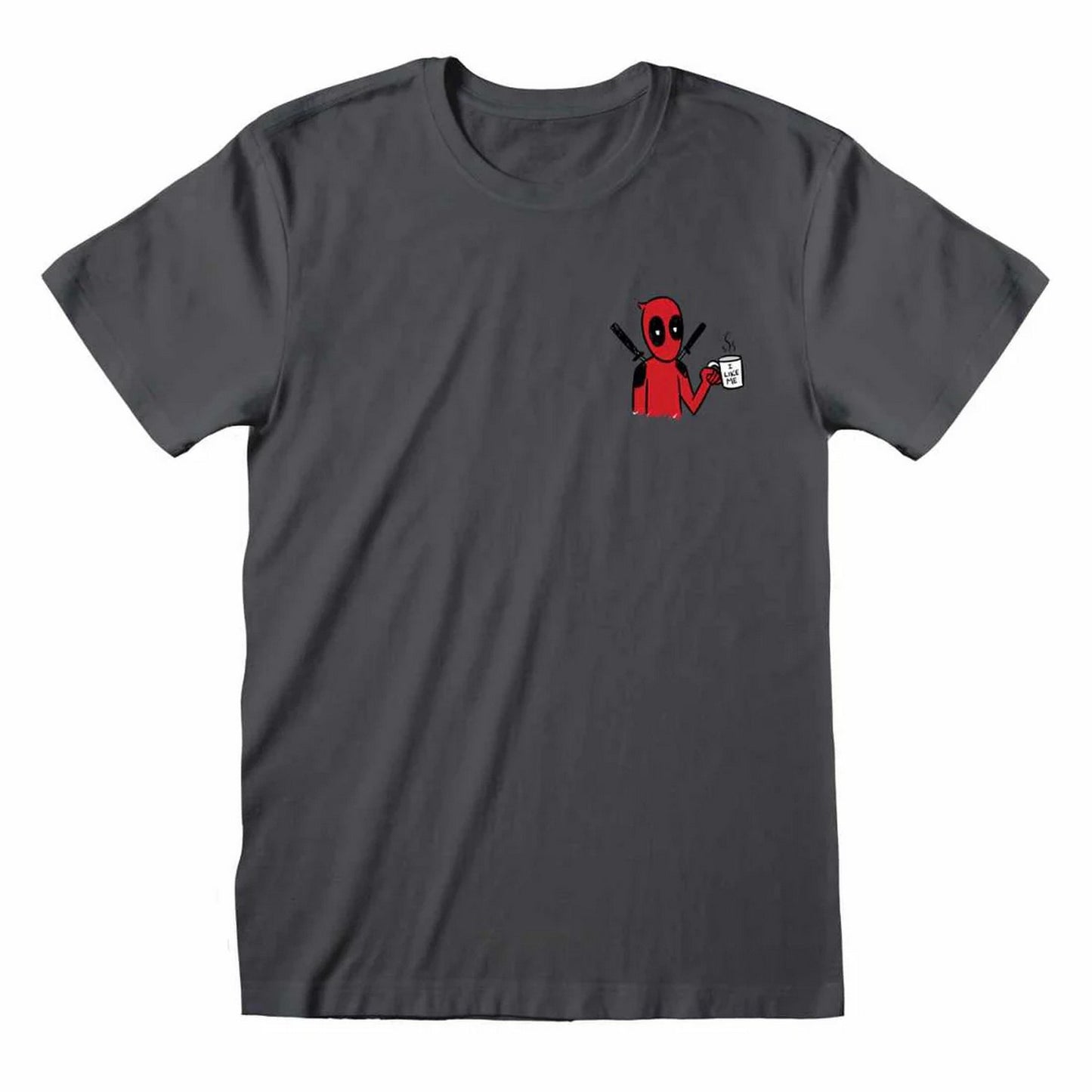 Light Graphite - Front - Deadpool Unisex Adult I Like Me T-Shirt
