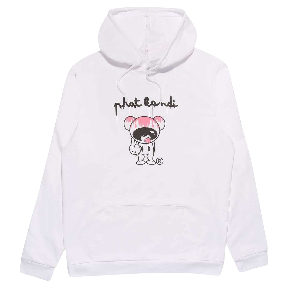 White - Front - Phat Kandi Unisex Adult Bad Teddy Hoodie