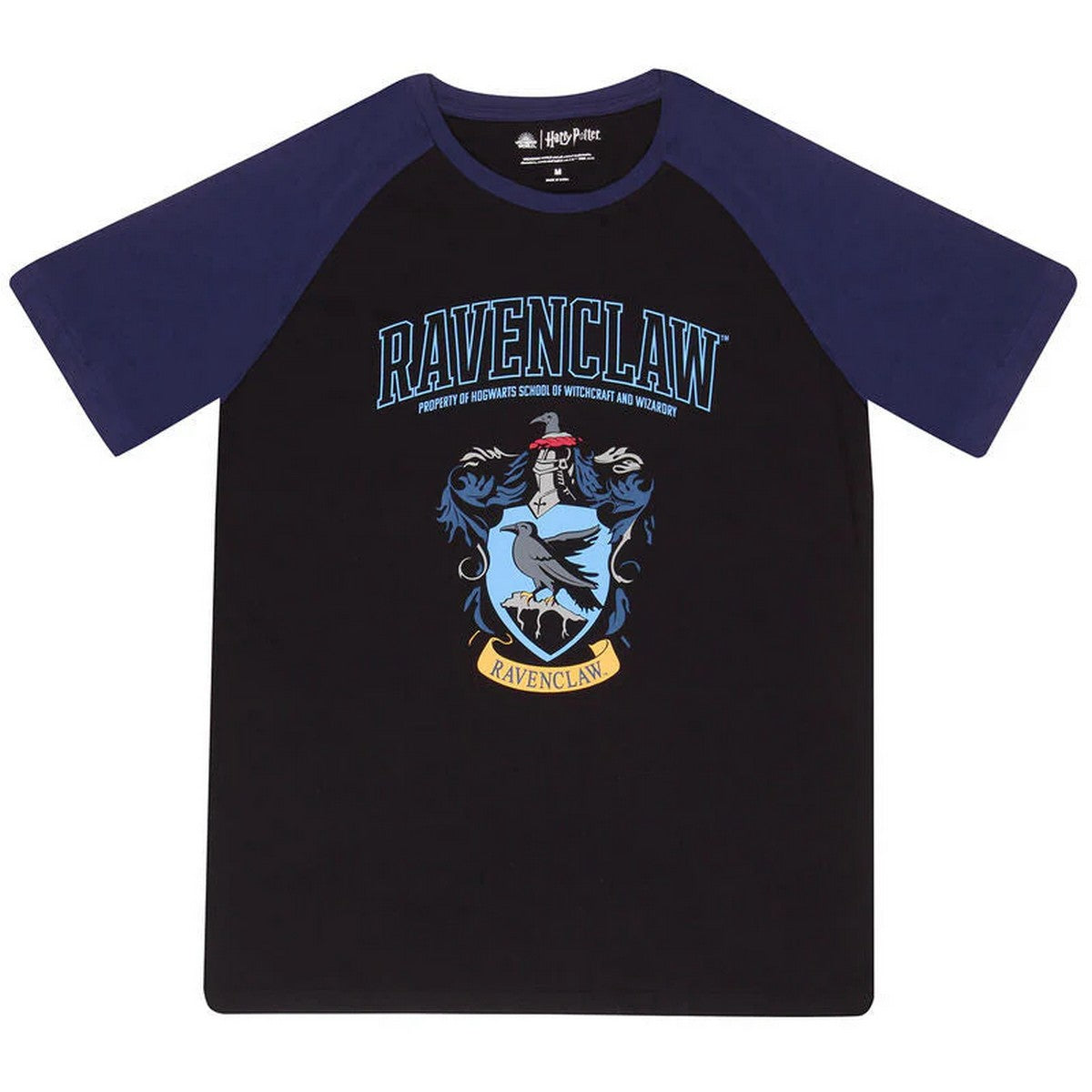 Black - Front - Harry Potter Unisex Adult Ravenclaw Raglan T-Shirt