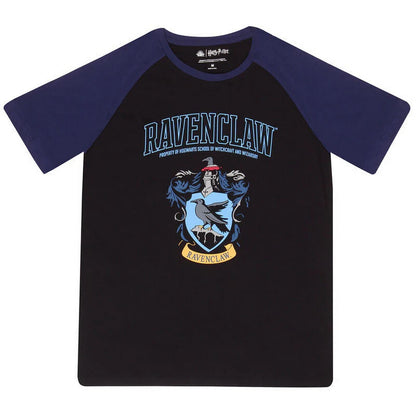 Black - Front - Harry Potter Unisex Adult Ravenclaw Raglan T-Shirt