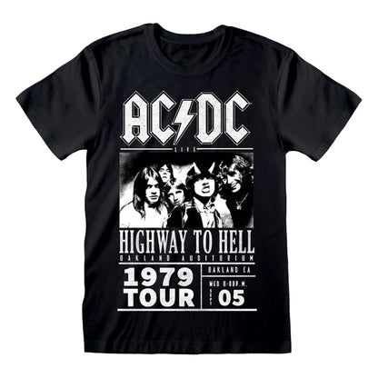 Black - Front - AC-DC Unisex Adult Highway To Hell 1979 Tour T-Shirt