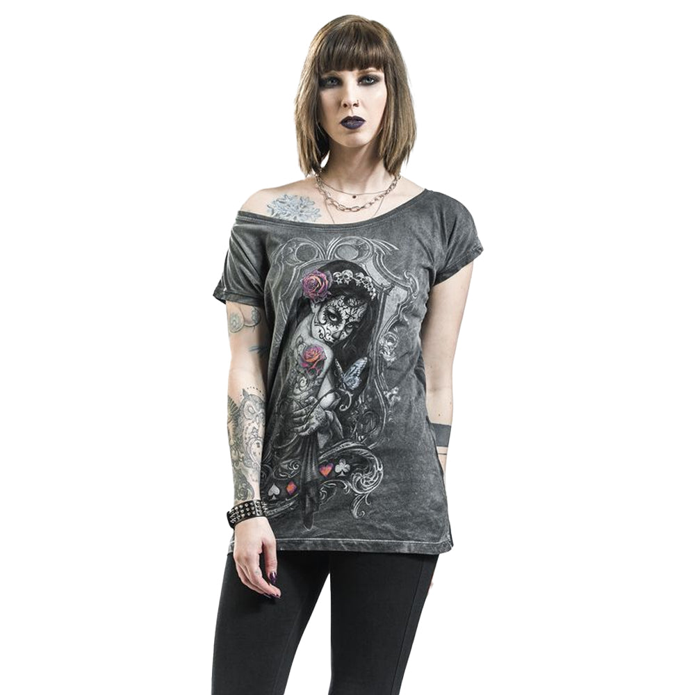Black - Side - Alchemy Womens-Ladies Widow´s Weed Dress