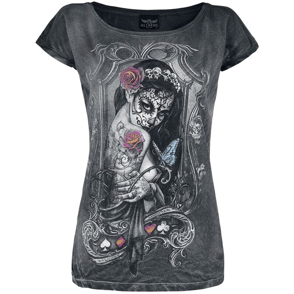 Black - Front - Alchemy Womens-Ladies Widow´s Weed Dress