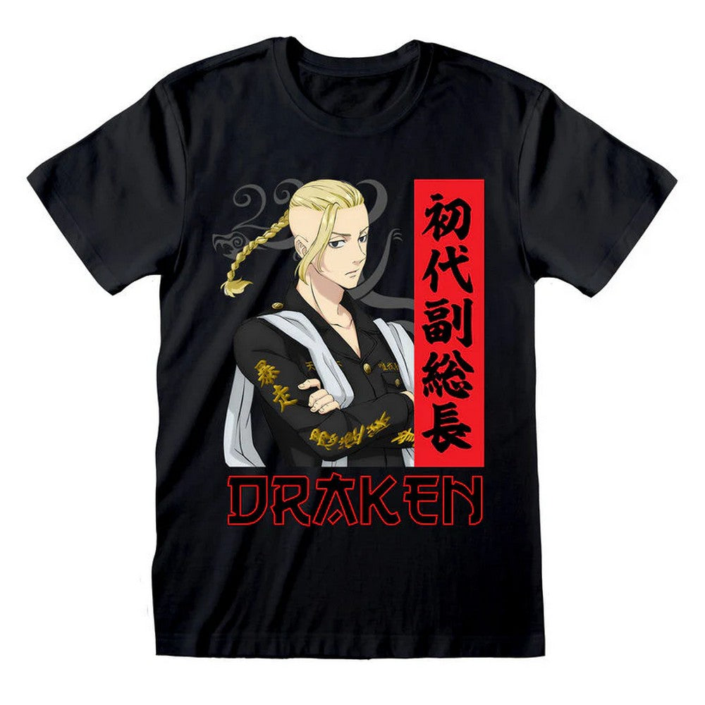 Black - Front - Tokyo Revengers Unisex Adult Ken Ryuguji T-Shirt