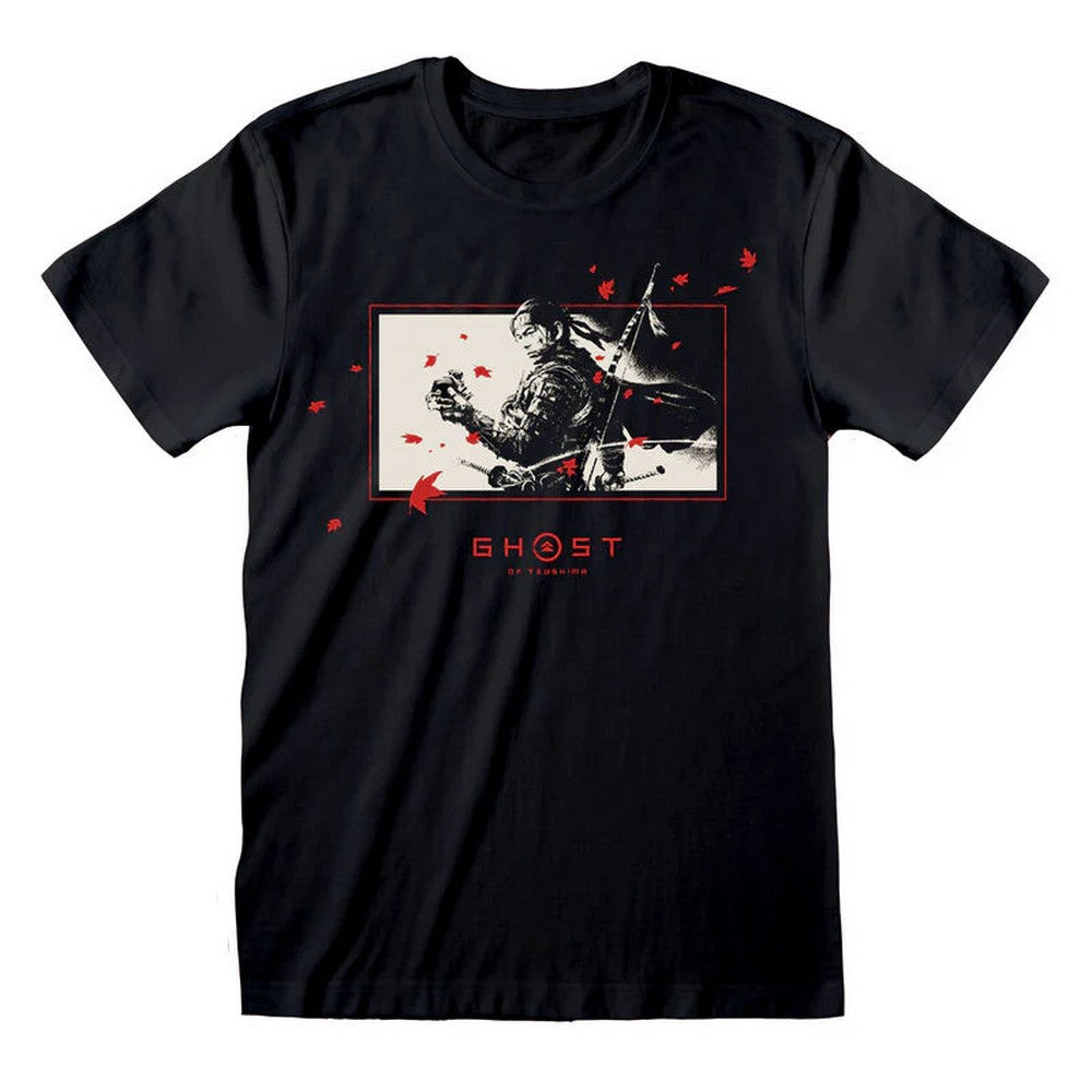Black - Front - Ghost Of Tsushima Unisex Adult Breeze T-Shirt
