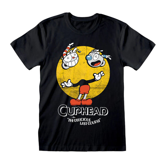 Black - Front - Cuphead Unisex Adult Juggling T-Shirt