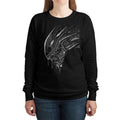 Black - Back - Alien Unisex Adult Xenomorph Sweatshirt
